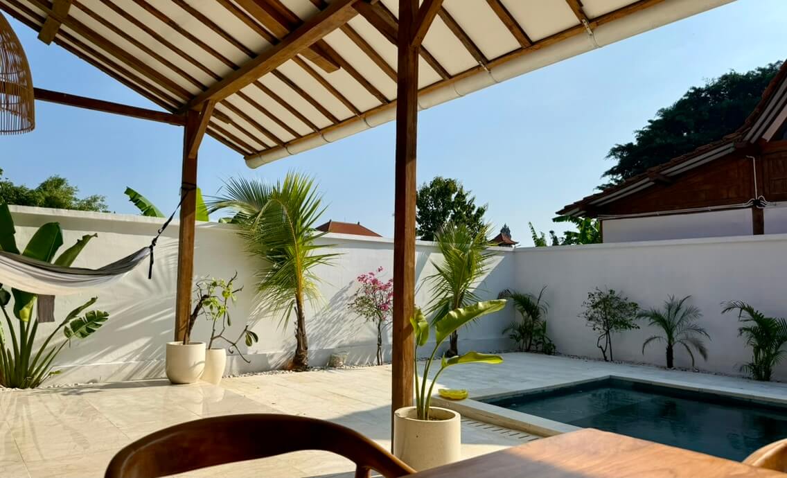 Luxury villa in Bali Ungasan with private pool and tropical garden Terasse View