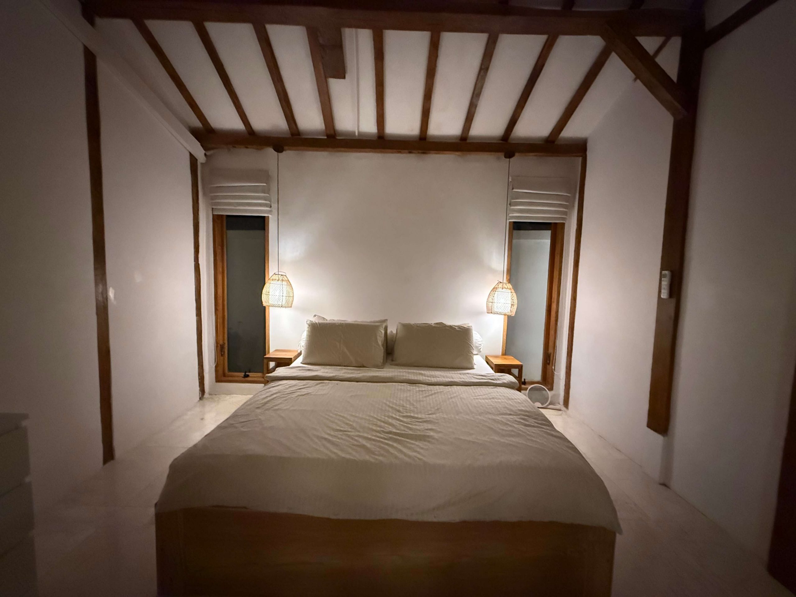 Spacious bedroom in Bali villa with king size bed for long term rental